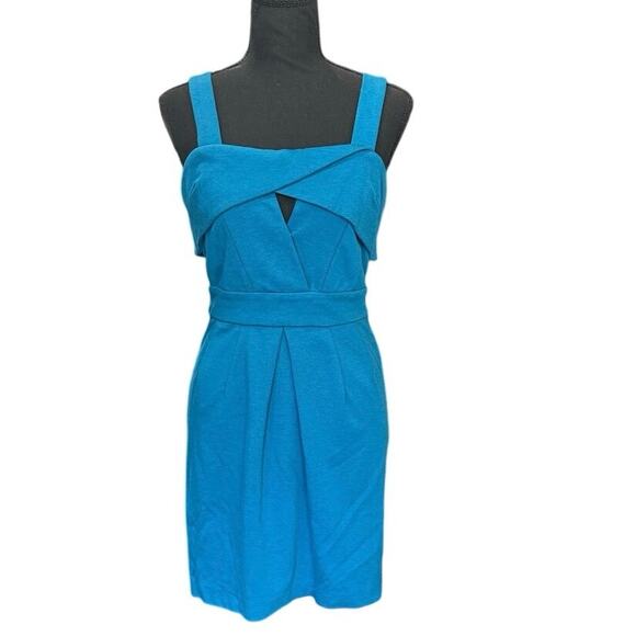 NWT Cynthia Steffe Teal Cutout Mini Dress Size 8 Cocktail Wedding Party $255 - Picture 1 of 16